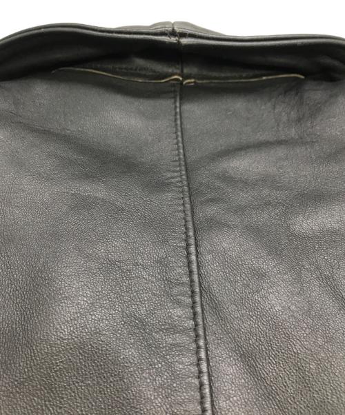 Cyrano VETEMENT CUIR（Cyrano VETEMENT CUIR）Cyrano VETEMENT CUIR (Cyrano VETEMENT CUIR) レザーカーコート ブラック サイズ:-の古着・服飾アイテム