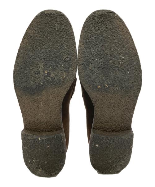 POLO RALPH LAUREN（ポロ・ラルフローレン）POLO RALPH LAUREN (ポロ・ラルフローレン) スウェードコインローファー ブラウン サイズ:9D(27cm）の古着・服飾アイテム