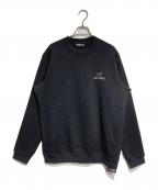 ARC'TERYXアークテリクス）の古着「Emblem Fleece Crew/エンブレム フリース クルー」｜ブラック