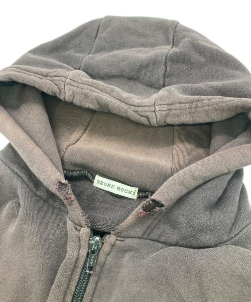 OZONE ROCKS（オゾンロックス）OZONE ROCKS (オゾンロックス) ジップパーカー ブラック サイズ:Ｌの古着・服飾アイテム