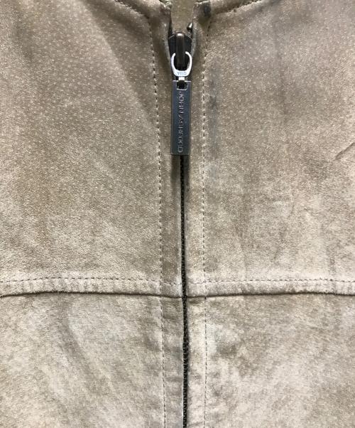 JOHN ASHFORD（ジョン アッシュフォード）JOHN ASHFORD (ジョン アッシュフォード) ヌバックレザーブルゾン グレー サイズ:Ｌの古着・服飾アイテム