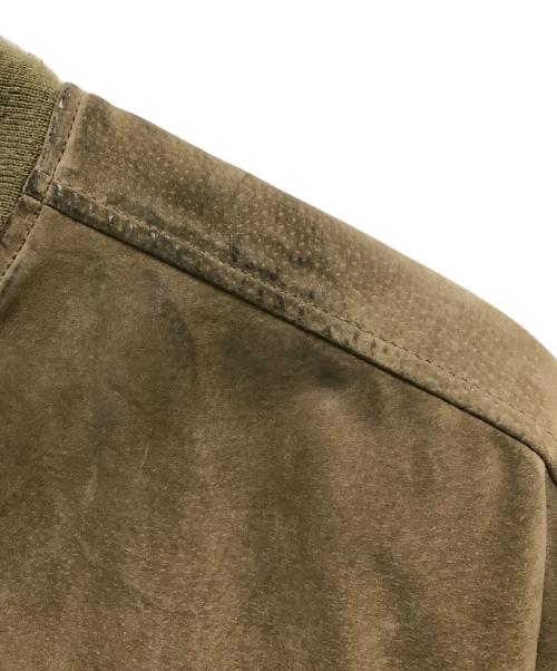 JOHN ASHFORD（ジョン アッシュフォード）JOHN ASHFORD (ジョン アッシュフォード) ヌバックレザーブルゾン グレー サイズ:Ｌの古着・服飾アイテム