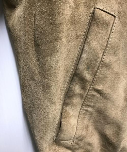 JOHN ASHFORD（ジョン アッシュフォード）JOHN ASHFORD (ジョン アッシュフォード) ヌバックレザーブルゾン グレー サイズ:Ｌの古着・服飾アイテム