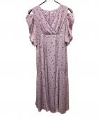 HER LIP TOハーリップトゥ）の古着「Marguerite Open Shoulder Dress」｜パープル
