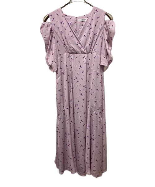 HER LIP TO（ハーリップトゥ）Her lip to (ハーリップトゥ) Marguerite Open Shoulder Dress パープル サイズ:Mの古着・服飾アイテム