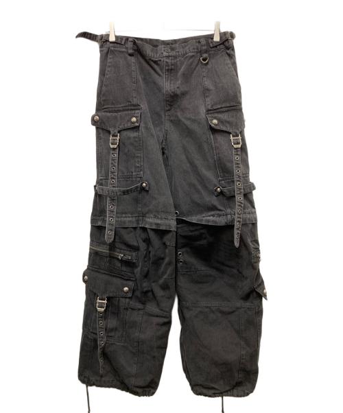 rosen kreuz（ローゼンクロイツ）ROSEN KREUZ (ローゼンクロイツ) 2WAY LONGBELT CARGOPANTS ブラック サイズ:3の古着・服飾アイテム
