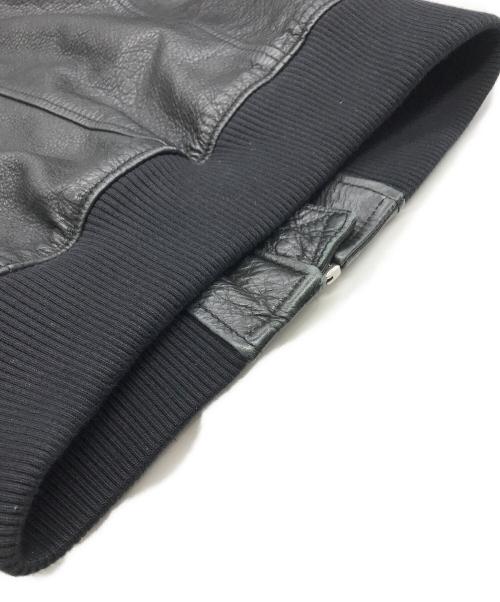 DIESEL（ディーゼル）DIESEL (ディーゼル) カウレザーシングルライダースジャケット ブラック サイズ:Ｓの古着・服飾アイテム