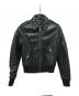 DIESEL（ディーゼル）の古着「カウレザーシングルライダースジャケット」｜ブラック