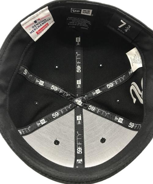 SUPREME（シュプリーム）SUPREME (シュプリーム) New Era (ニューエラ) MLB Teams Box Logo White Sox ブラック サイズ:7　3/4の古着・服飾アイテム