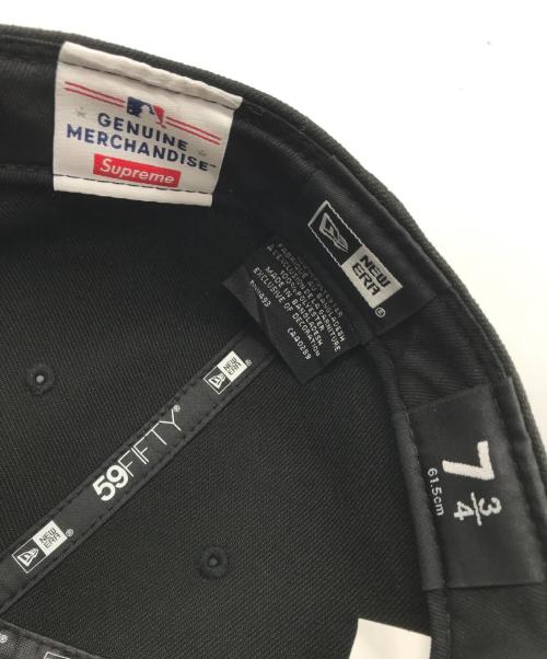 SUPREME（シュプリーム）SUPREME (シュプリーム) New Era (ニューエラ) MLB Teams Box Logo White Sox ブラック サイズ:7　3/4の古着・服飾アイテム