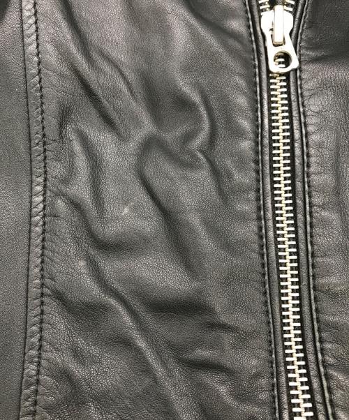 DIESEL（ディーゼル）DIESEL (ディーゼル) シングルレザージャケット ブラック サイズ:Ｓの古着・服飾アイテム
