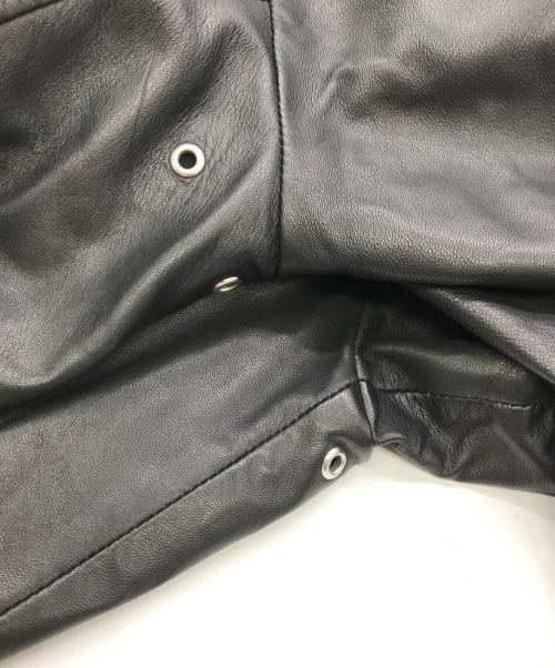 DIESEL（ディーゼル）DIESEL (ディーゼル) シングルレザージャケット ブラック サイズ:Ｓの古着・服飾アイテム