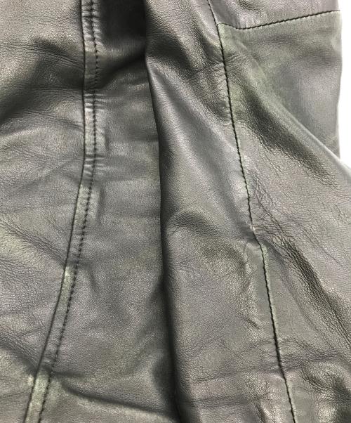 DIESEL（ディーゼル）DIESEL (ディーゼル) シングルレザージャケット ブラック サイズ:Ｓの古着・服飾アイテム