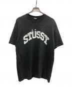 stussyステューシー）の古着「プリントTシャツ」｜ブラック