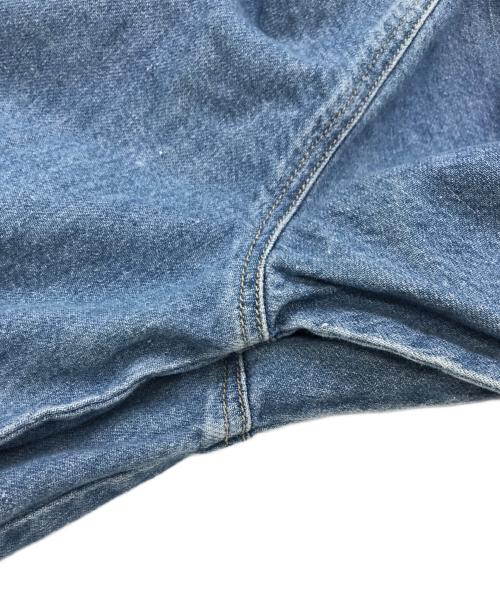 LEVI'S（リーバイス）LEVI'S (リーバイス) GANNI (ガニー) ダメージ加工 フリルカラーシャツ インディゴ サイズ:Ｓの古着・服飾アイテム
