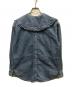 LEVI'S (リーバイス) GANNI (ガニー) ダメージ加工 フリルカラーシャツ インディゴ サイズ:Ｓ：9000円