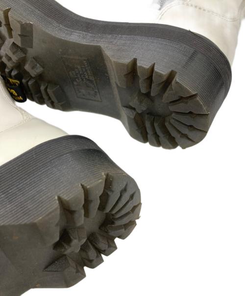 Dr.Martens（ドクターマーチン）Dr.Martens (ドクターマーチン) JADON厚底8ホールブーツ ホワイト サイズ:UK5(24cm)の古着・服飾アイテム