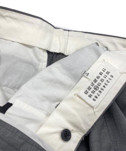 Maison Margiela（メゾンマルジェラ）Maison Margiela (メゾンマルジェラ) センタープレスパンツ/Center crease pants グレー サイズ:48の古着・服飾アイテム