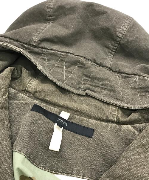 GRIFFIN（グリフィン）GRIFFIN (グリフィン) デザインモッズコート カーキ サイズ:Lの古着・服飾アイテム
