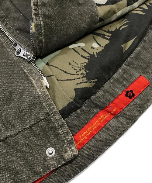 GRIFFIN（グリフィン）GRIFFIN (グリフィン) デザインモッズコート カーキ サイズ:Lの古着・服飾アイテム