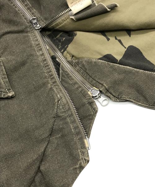 GRIFFIN（グリフィン）GRIFFIN (グリフィン) デザインモッズコート カーキ サイズ:Lの古着・服飾アイテム