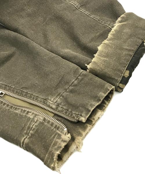 GRIFFIN（グリフィン）GRIFFIN (グリフィン) デザインモッズコート カーキ サイズ:Lの古着・服飾アイテム