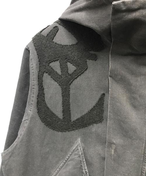 GRIFFIN（グリフィン）GRIFFIN (グリフィン) デザインモッズコート カーキ サイズ:Lの古着・服飾アイテム