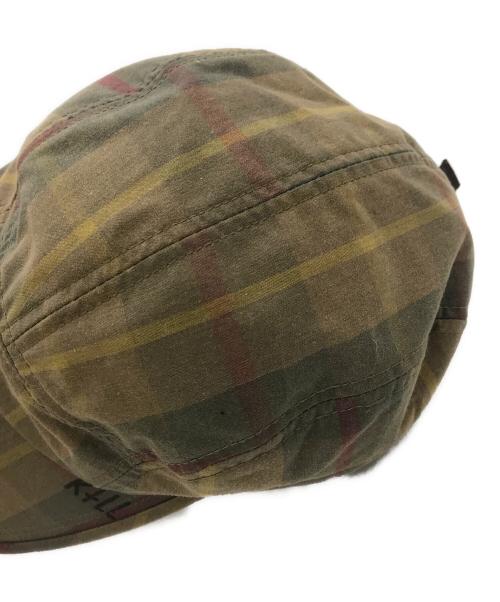 BRITISH MILLERAIN（ブリティッシュミラレーン）british millerain (ブリティッシュミラレーン) override (オーバーライド) ロングビルキャップ ベージュ サイズ:SIZE 57CM-59CMの古着・服飾アイテム