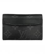 LOUIS VUITTONルイ ヴィトン）の古着「カードケース ポルト・カルト・ダブル」｜ブラック