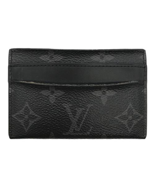LOUIS VUITTON（ルイ ヴィトン）LOUIS VUITTON (ルイ ヴィトン) カードケース ポルト・カルト・ダブル ブラックの古着・服飾アイテム