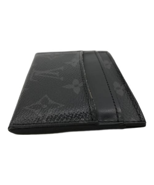 LOUIS VUITTON（ルイ ヴィトン）LOUIS VUITTON (ルイ ヴィトン) カードケース ポルト・カルト・ダブル ブラックの古着・服飾アイテム