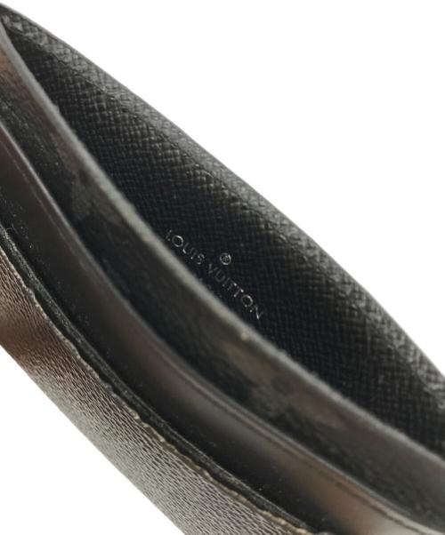 LOUIS VUITTON（ルイ ヴィトン）LOUIS VUITTON (ルイ ヴィトン) カードケース ポルト・カルト・ダブル ブラックの古着・服飾アイテム