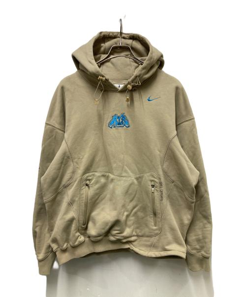 NIKE（ナイキ）NIKE (ナイキ) OFFWHITE (オフホワイト) FLC HOODIE ベージュ サイズ:Mの古着・服飾アイテム