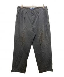 POLO RALPH LAUREN（ポロ・ラルフローレン）の古着「90s POLO CHINO 2タックスラックス」｜ブラック