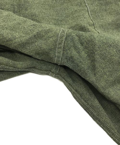 Shirt Jacket（シャツジャケット）Shirt Jacket (シャツジャケット) 60s ループカラーレーヨンシャツジャケット グリーン サイズ:15の古着・服飾アイテム