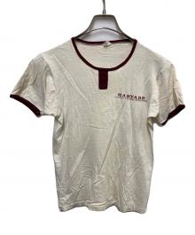 Champion（チャンピオン）の古着「70s カレッジプリントTEE」｜ホワイト