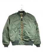 COLIMBOコリンボ）の古着「CHROME DOME LIGHT ZONE FLIGHT JACKET/クロムドームライトゾーンフライトジャケット」｜カーキ