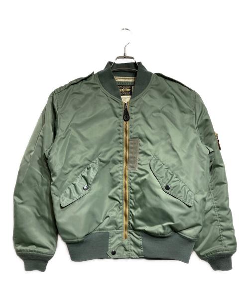 COLIMBO（コリンボ）COLIMBO (コリンボ) CHROME DOME LIGHT ZONE FLIGHT JACKET/クロムドームライトゾーンフライトジャケット カーキ サイズ:Lの古着・服飾アイテム