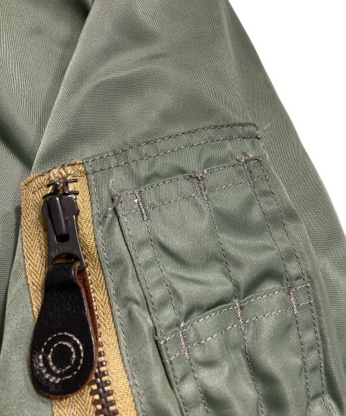 COLIMBO（コリンボ）COLIMBO (コリンボ) CHROME DOME LIGHT ZONE FLIGHT JACKET/クロムドームライトゾーンフライトジャケット カーキ サイズ:Lの古着・服飾アイテム