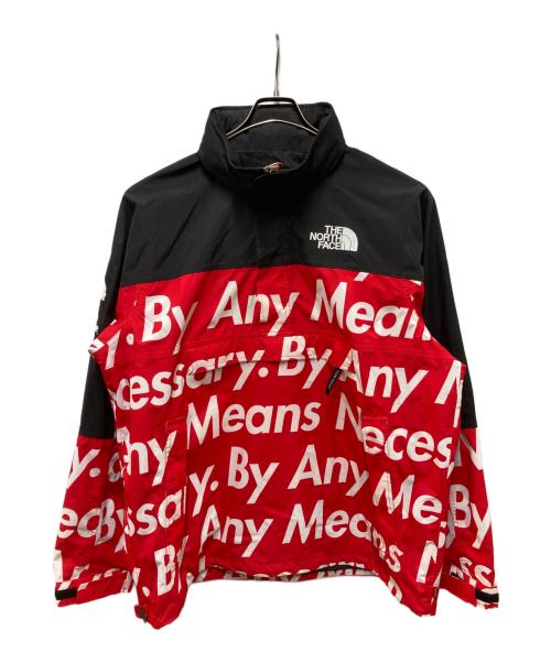 SUPREME（シュプリーム）Supreme (シュプリーム) THE NORTH FACE (ザ ノース フェイス) 15FW Mountain Pullover レッド×ブラック サイズ:XLの古着・服飾アイテム