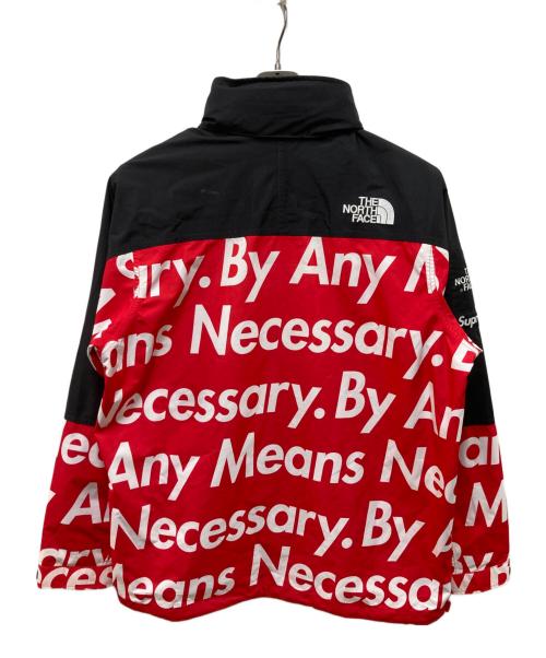 SUPREME（シュプリーム）Supreme (シュプリーム) THE NORTH FACE (ザ ノース フェイス) 15FW Mountain Pullover レッド×ブラック サイズ:XLの古着・服飾アイテム