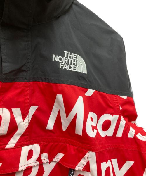 SUPREME（シュプリーム）Supreme (シュプリーム) THE NORTH FACE (ザ ノース フェイス) 15FW Mountain Pullover レッド×ブラック サイズ:XLの古着・服飾アイテム
