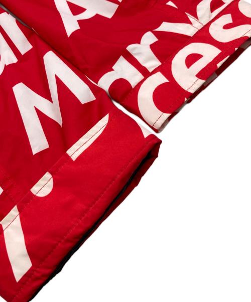 SUPREME（シュプリーム）Supreme (シュプリーム) THE NORTH FACE (ザ ノース フェイス) 15FW Mountain Pullover レッド×ブラック サイズ:XLの古着・服飾アイテム