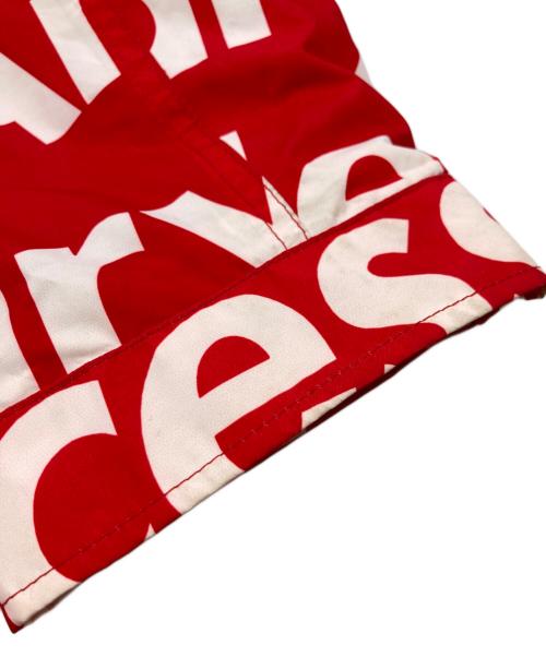 SUPREME（シュプリーム）Supreme (シュプリーム) THE NORTH FACE (ザ ノース フェイス) 15FW Mountain Pullover レッド×ブラック サイズ:XLの古着・服飾アイテム