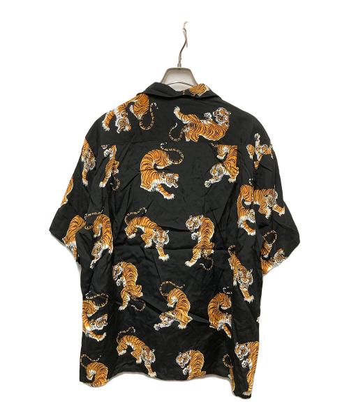 WACKO MARIA（ワコマリア）WACKO MARIA (ワコマリア) tim lehi タイガー総柄オープンカラーシャツ ブラック サイズ:XLの古着・服飾アイテム