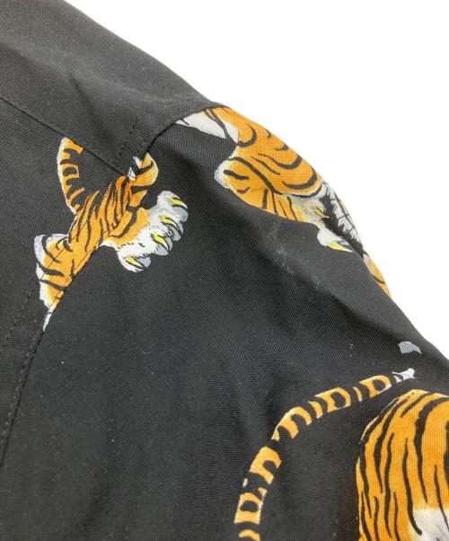 WACKO MARIA（ワコマリア）WACKO MARIA (ワコマリア) tim lehi タイガー総柄オープンカラーシャツ ブラック サイズ:XLの古着・服飾アイテム