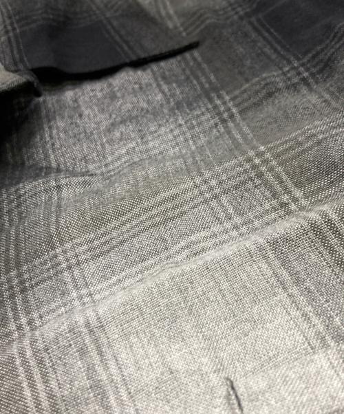 WACKO MARIA（ワコマリア）WACKO MARIA (ワコマリア) OMBRE CHECK OPEN COLLAR SHIRT L/S グレー サイズ:Lの古着・服飾アイテム