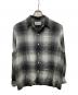 WACKO MARIA（ワコマリア）の古着「OMBRE CHECK OPEN COLLAR SHIRT L/S」｜グレー