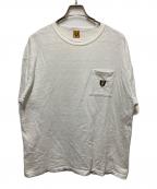 HUMAN MADEヒューマンメイド）の古着「DOGプリントポケットTシャツ」｜ホワイト