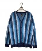 Needles×BEAMSニードルズ×ビームス）の古着「別注モヘアカーディガン/Mohair Cardigan」｜ブルー
